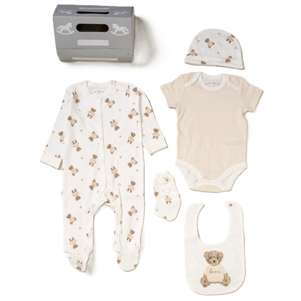 Baby Unisex Beige Bear Gift Set