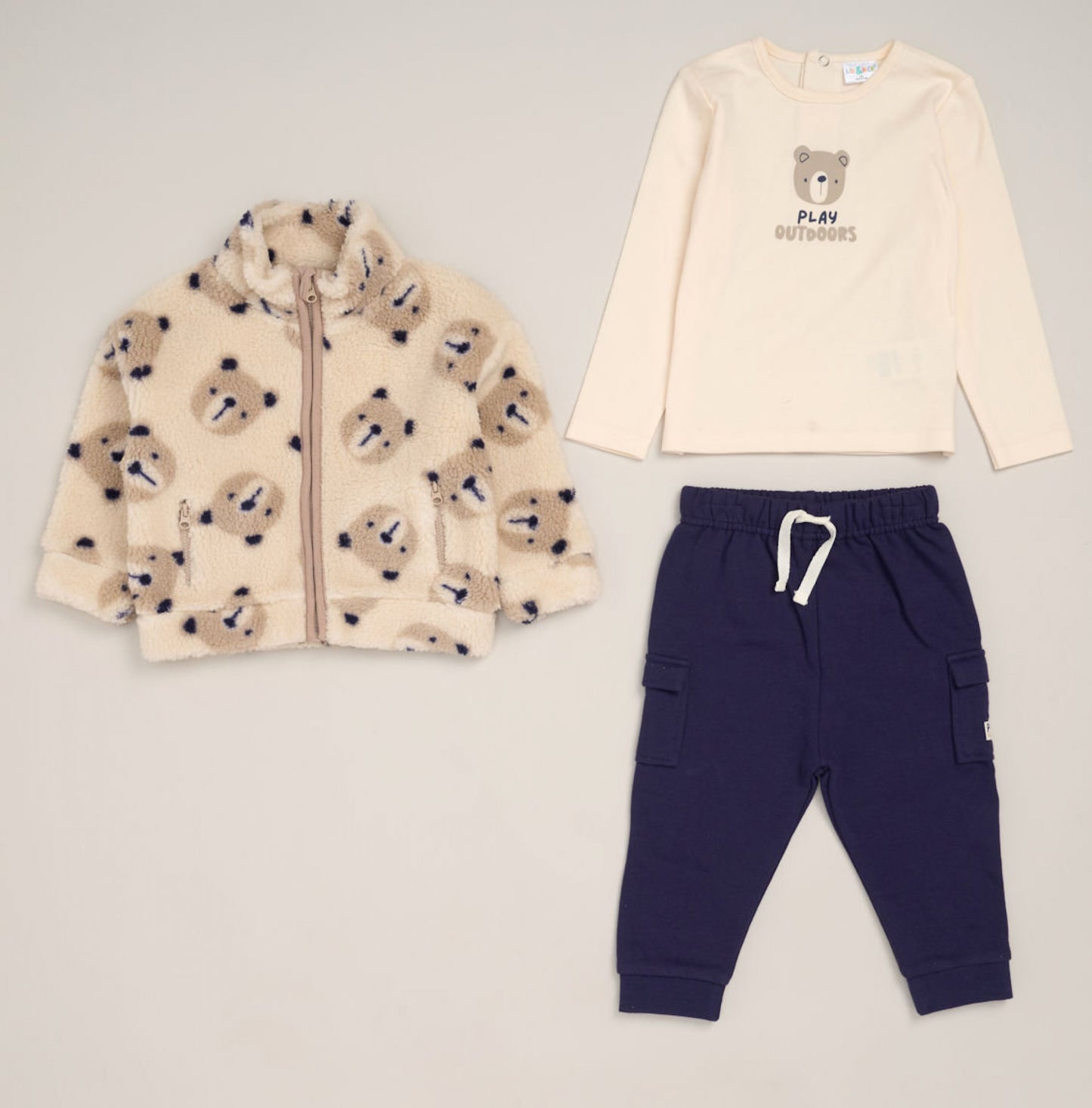 Teddy 3 Piece Outfit Set