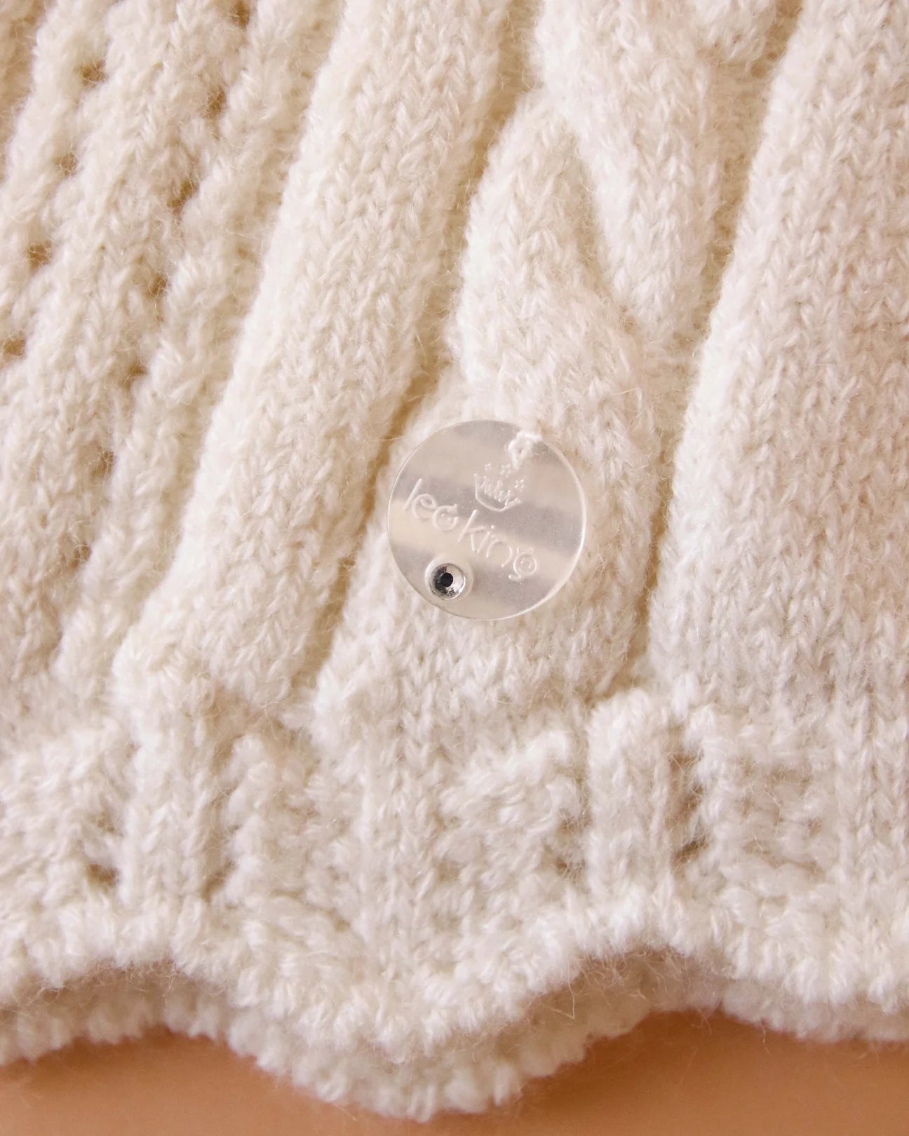 Ivory Knitted Cable Set Leo King