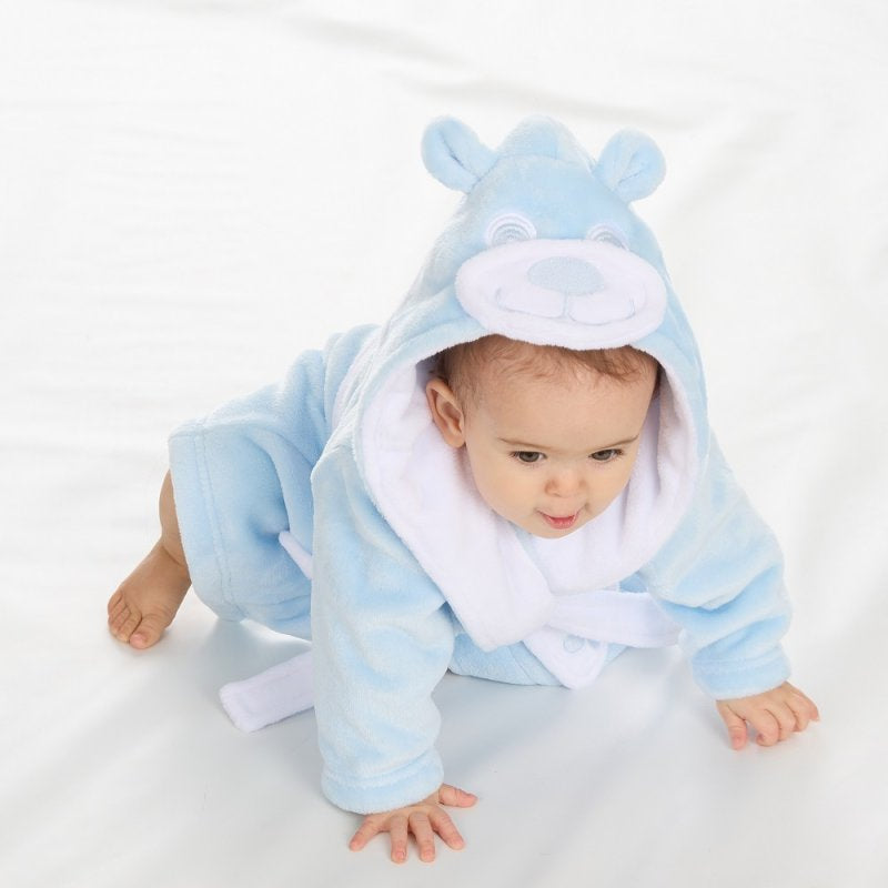 Blue Teddy Dressing Gown