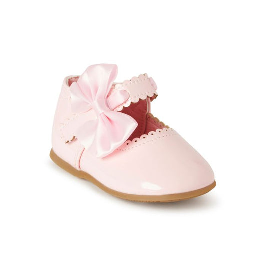 Bianca Bow Patent Shoe - Pink