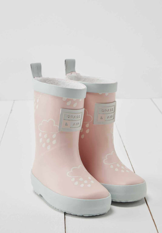 Baby Pink Colour-Revealing Wellies