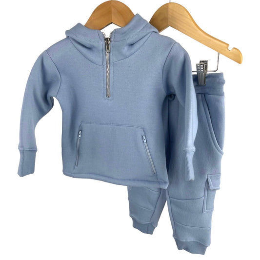 Samli Sky Half Zip Combat Lounge Set