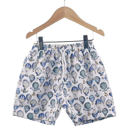 Blue Hot Air Balloon Swim Shorts