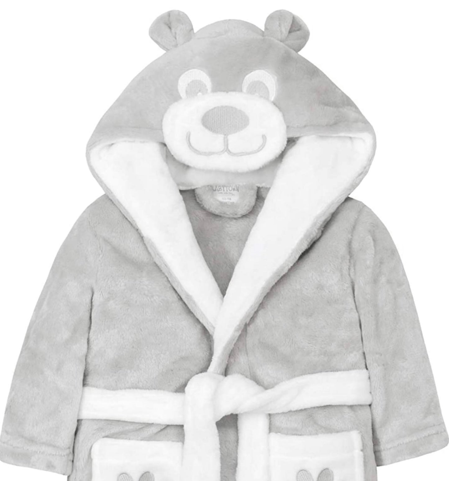 Grey Teddy Dressing Gown