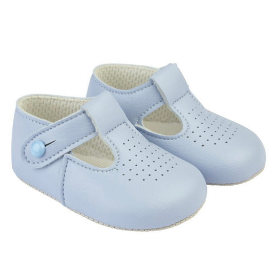 Sky Blue Soft Soled Shoes