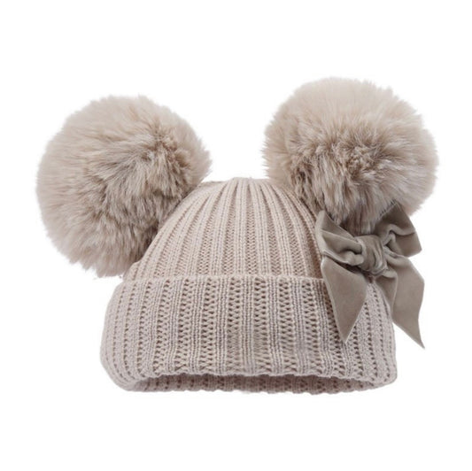 Double Pom Pom Hats