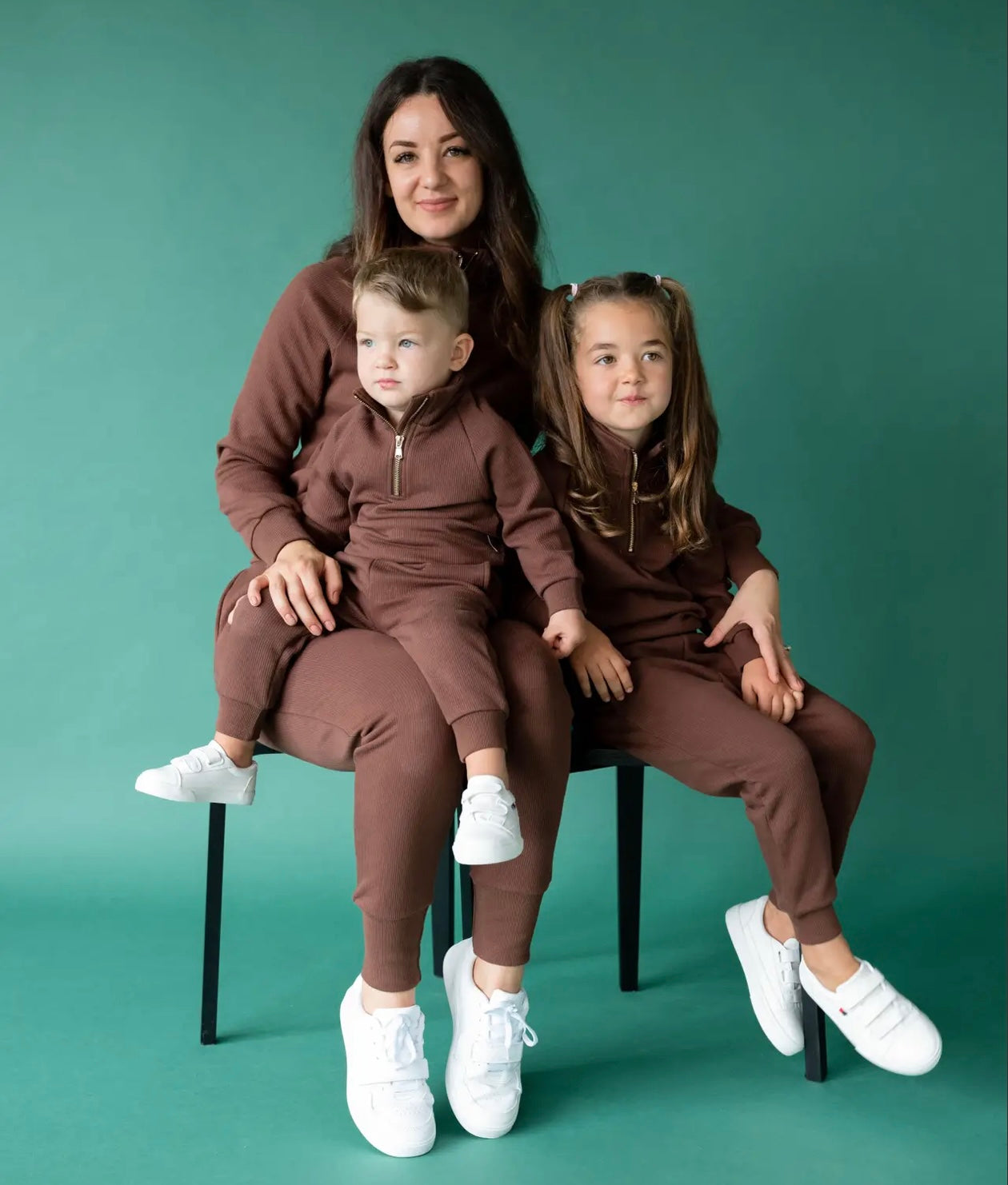 Zip Up Tracksuit Adult Brown Little Journeys